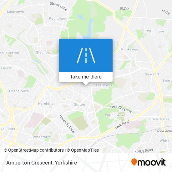 Amberton Crescent map