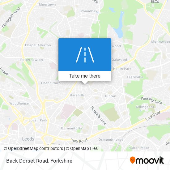 Back Dorset Road map