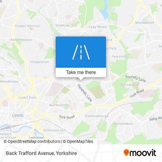 Back Trafford Avenue map