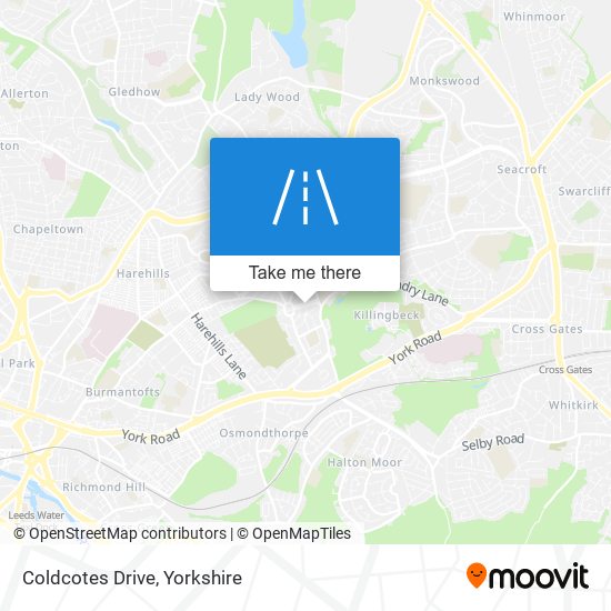 Coldcotes Drive map