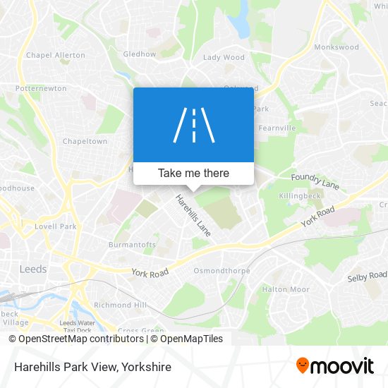Harehills Park View map