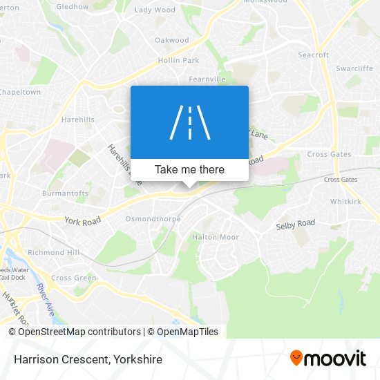 Harrison Crescent map