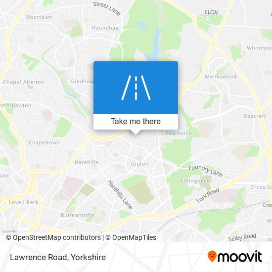 Lawrence Road map