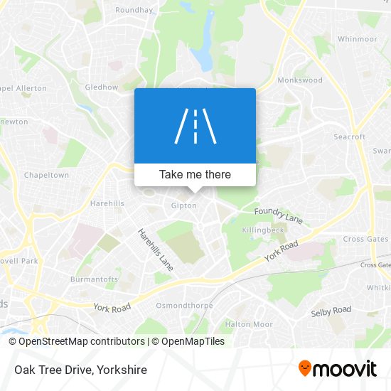 Oak Tree Drive map