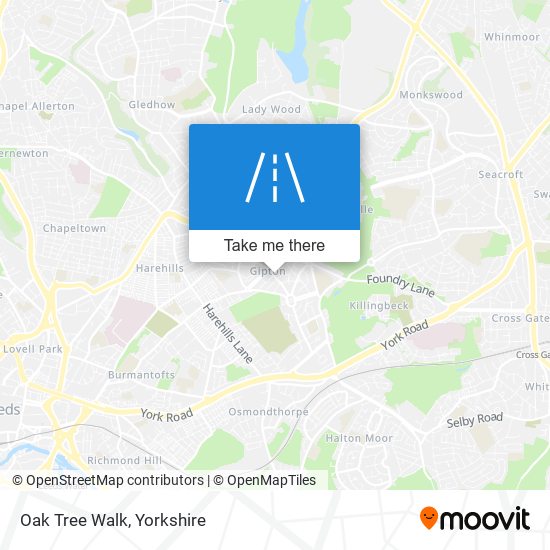 Oak Tree Walk map