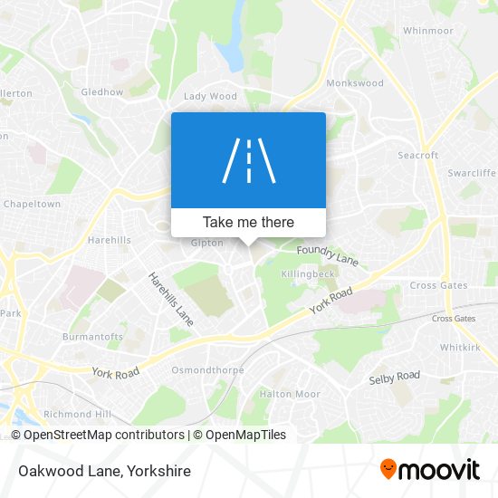 Oakwood Lane map
