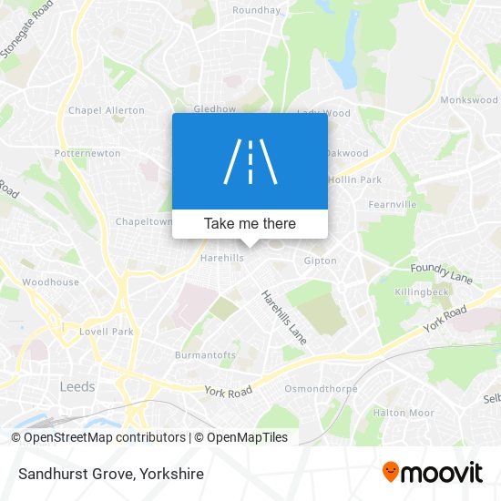 Sandhurst Grove map
