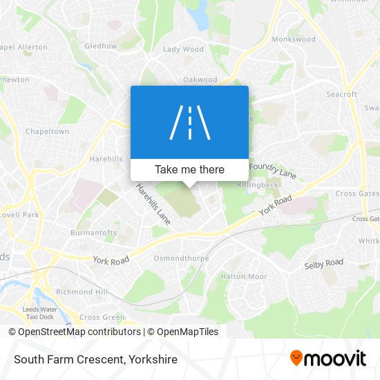 South Farm Crescent map