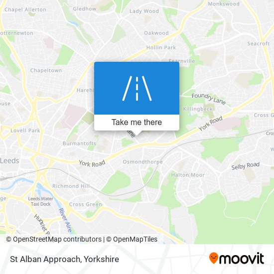 St Alban Approach map