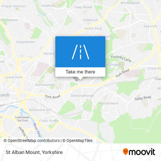 St Alban Mount map