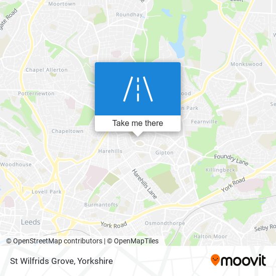 St Wilfrids Grove map