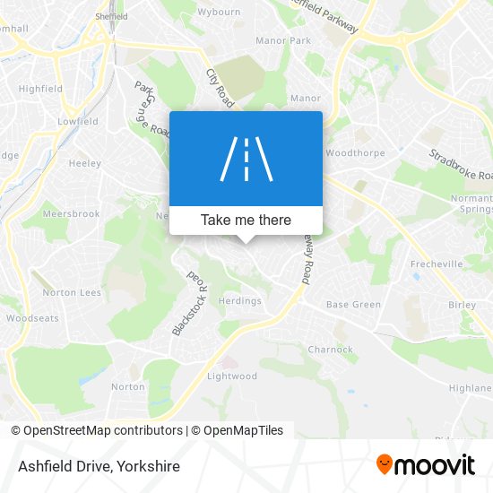Ashfield Drive map