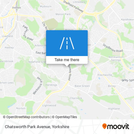 Chatsworth Park Avenue map