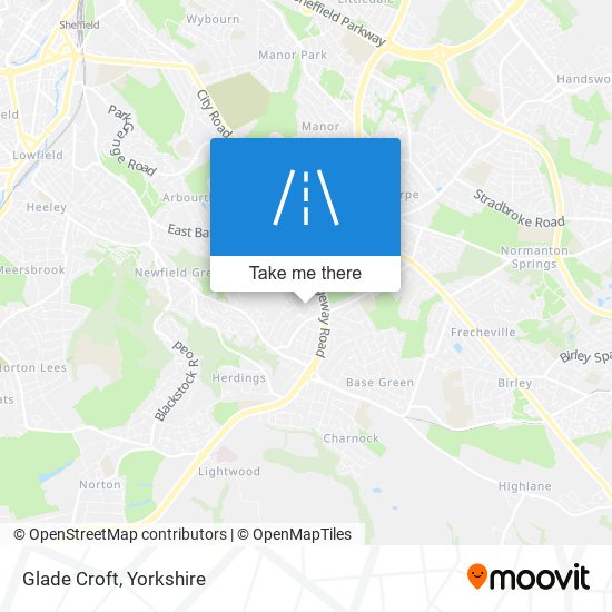 Glade Croft map