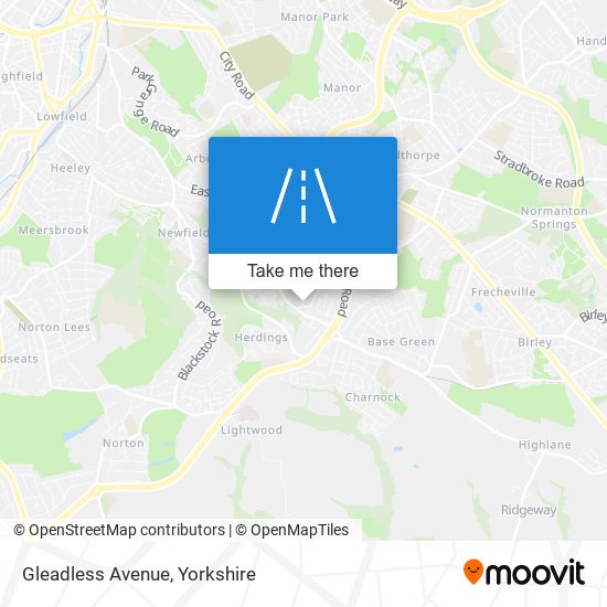 Gleadless Avenue map