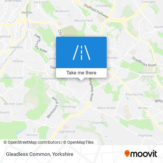 Gleadless Common map