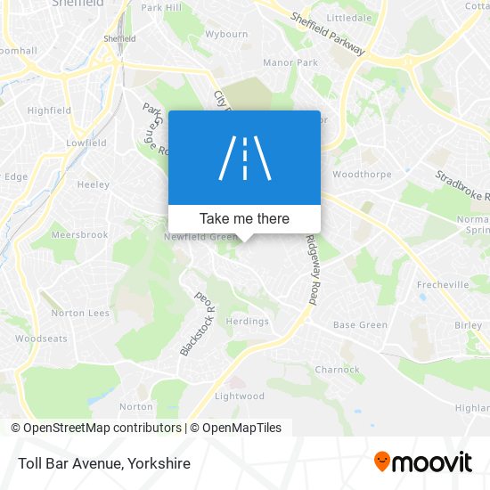 Toll Bar Avenue map