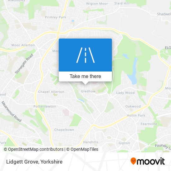 Lidgett Grove map