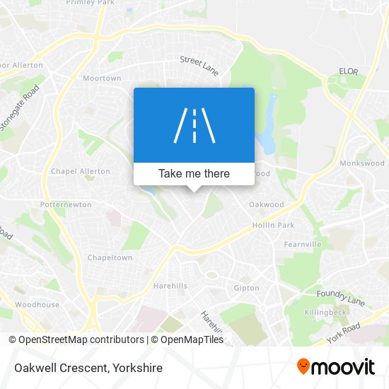 Oakwell Crescent map