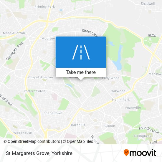 St Margarets Grove map