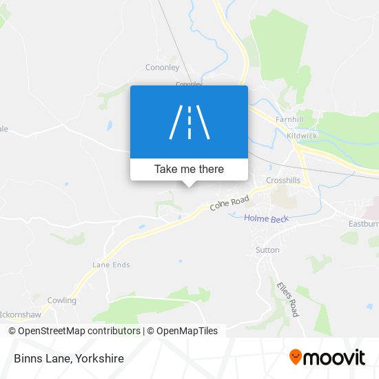 Binns Lane map
