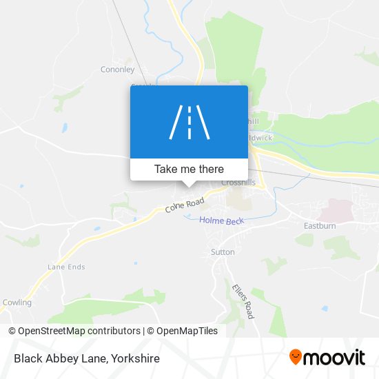 Black Abbey Lane map