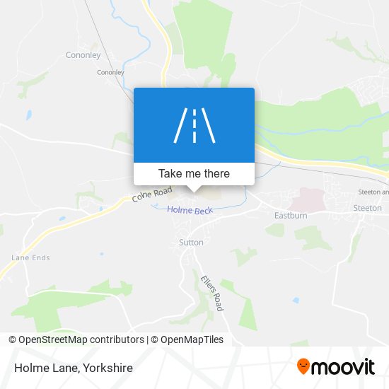 Holme Lane map