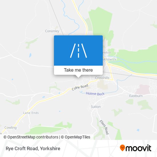 Rye Croft Road map