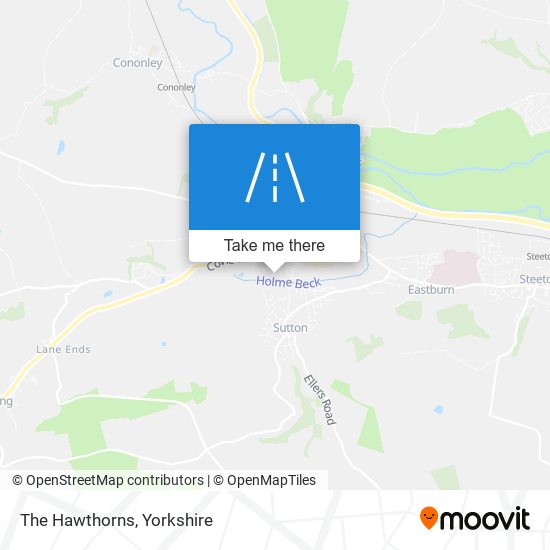 The Hawthorns map