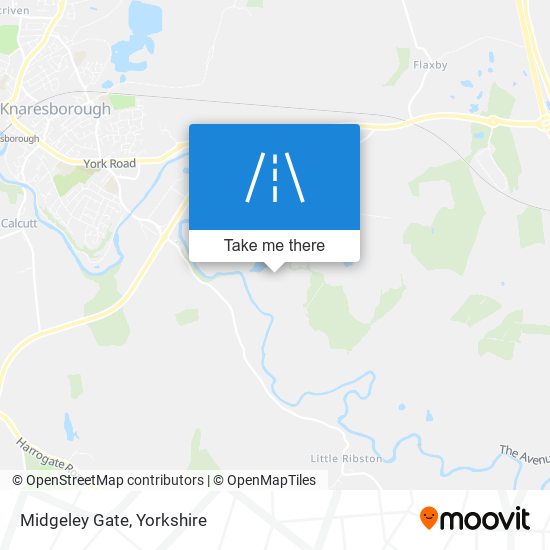Midgeley Gate map