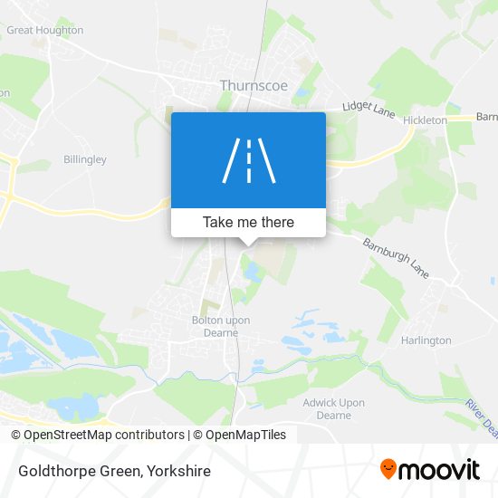 Goldthorpe Green map