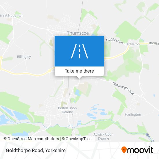 Goldthorpe Road map
