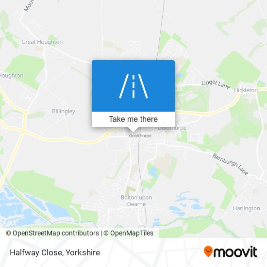 Halfway Close map