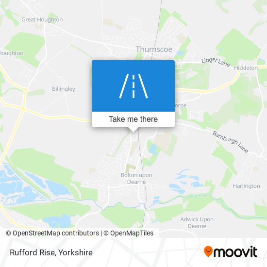 Rufford Rise map