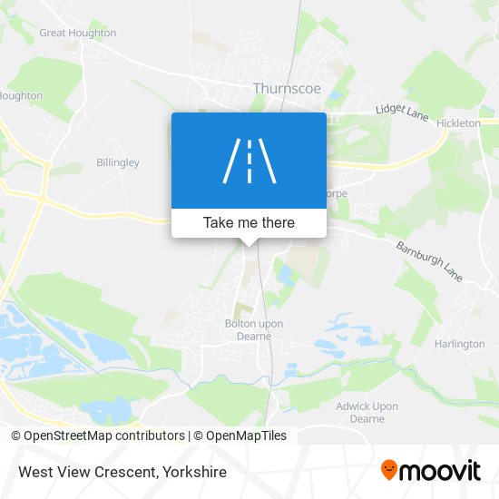 West View Crescent map