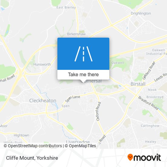 Cliffe Mount map