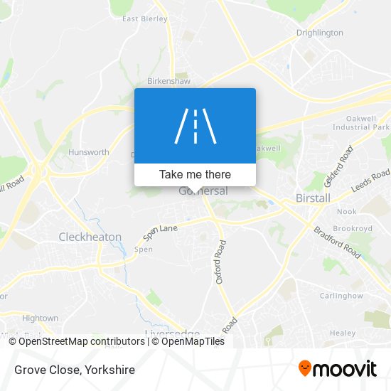 Grove Close map