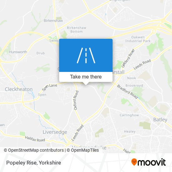 Popeley Rise map