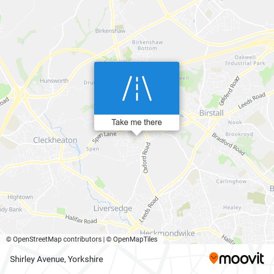 Shirley Avenue map
