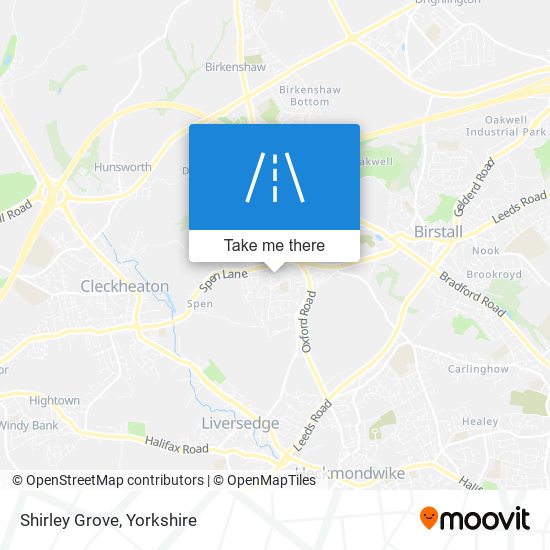 Shirley Grove map