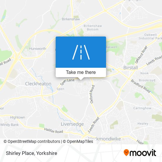 Shirley Place map