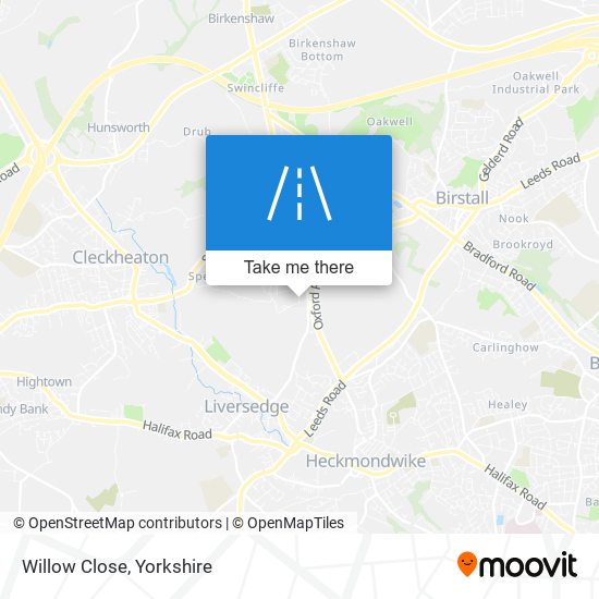 Willow Close map