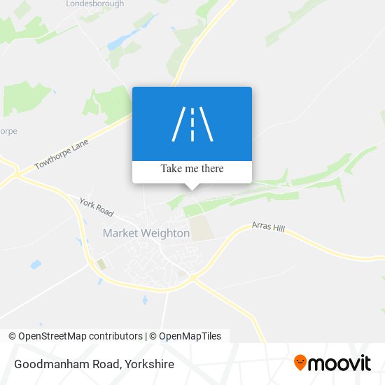 Goodmanham Road map