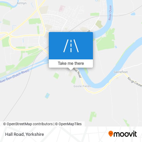 Hall Road map