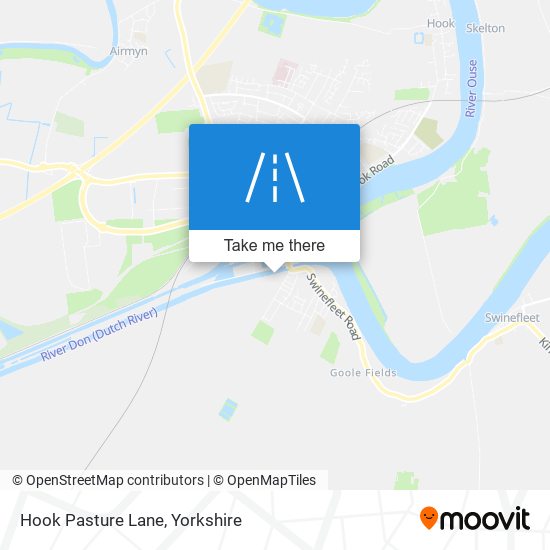 Hook Pasture Lane map