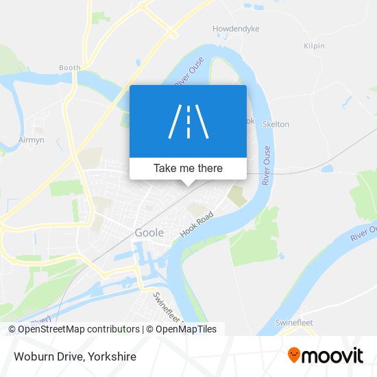 Woburn Drive map