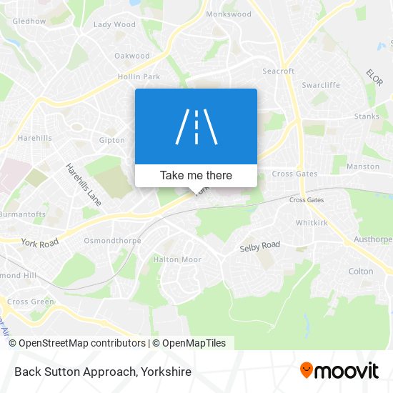 Back Sutton Approach map