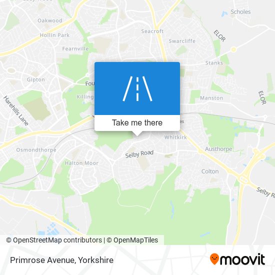 Primrose Avenue map
