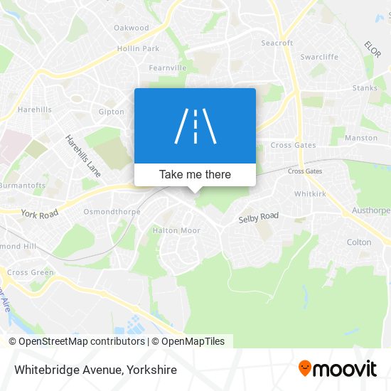 Whitebridge Avenue map