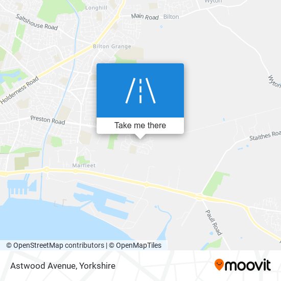 Astwood Avenue map